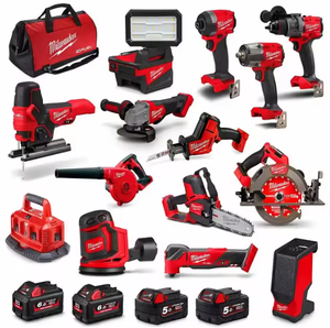 Herramientas Eléctricas Nuevas con Batería de Iones de Litio de 18V: Amoladora, Llave de Impacto, Taladro, Destornillador Inalámbrico de Alta Calidad, 8 en 1 - Product Image 1