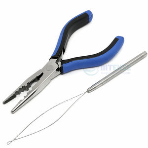 Kit d'installation d'extensions capillaires 4 pièces, 7 pouces, avec pinces de pose et de retrait, outil à boucle, crochet de tirage, aiguille à crochet, pour salon professionnel - Product Image 3