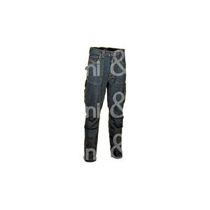 BARCELONA JEANS 4 pockets + 1 large tool pocket <b>Ruler</b> pocket Hammer ring Adjustable waist Fabric - Product Image 1