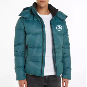 Doudoune isolée élégante pour hommes avec finition élégante Col montant Poignets élastiques Poches avant-Style High Street - Product Image 2