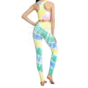 Conjunto de yoga profesional OEM para mujer, transpirable, de secado rápido, ligero, patrón sólido, ropa, opción de talla grande - Product Image 2