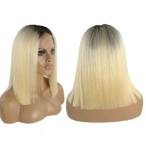 Perruque de cheveux humains Remy Premium HD Lace Front, perruque de couleur blonde platine #60 pour un look élégant et naturel - Product Image 4