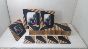 SCI, suministro de fábrica al por mayor, superventas, barato, elegante, decorativo, hecho a mano, madera/resina, marcos de fotos para decoración del hogar - Product Image 4