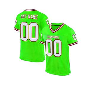 Jersey de fútbol americano de poliéster transpirable sublimado, uniforme de equipo personalizado, diseño de logotipo de número de equipo, camiseta de fútbol americano - Product Image 2