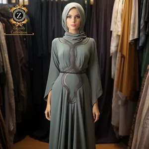 Zaynab Wholesale Hoodies Abaya Jeddah New Model Abaya Dubai Muslim Wedding Dress Abaya Women Islamic Muslim Dress Hoodies