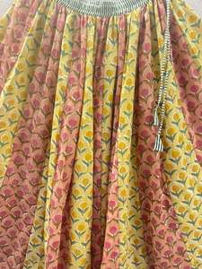 Jupe en coton ethnique bohème faite à la main pour femmes Unique Floral Patchwork Design confortable coupe fluide décontracté été ethnique - Product Image 4