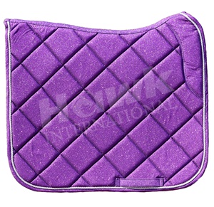 Tapis de selle tout usage à paillettes violettes de haute qualité Produit équestre économique pour les courses de chevaux et l'équitation - Product Image 2