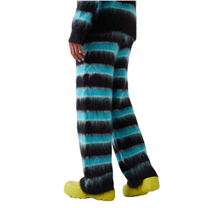 Wholesale Men's Winter Casual Sweatpants-Eco-Friendly 100% Cotton Canvas Fleece Thickness <b>Elastic</b> Waist <b>Lace</b>-Up Closure Printed - Product Image 2
