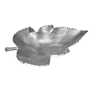Nouvel arrivage de bols de service fantaisie feuilles en aluminium argenté bols de service pour la maison et la décoration intérieure et le service des aliments - Product Image 1