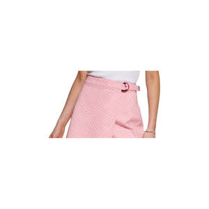 Skort Rosa da Donna Tommy Hilfiger Taglia 18 con Stampa a Pois in Tessuto Oxford Traspirante e Decorazione con Cintura - Product Image 2