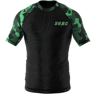 OEM Camo Rashguard Best Design Short Sleeve Black <b>Rash</b> <b>Guard</b> MMA <b>Rash</b> <b>Guard</b> & Training Wear For <b>Men</b> - Product Image 1