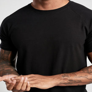 Coton de luxe personnalisé été décontracté grande taille T-Shirt nouveau design coupe ample petite goutte épaule impression sérigraphie unie - Product Image 2