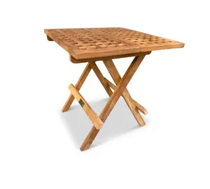 Mesa de piquenique dobrável de madeira acácia, alta qualidade, melhor venda, lateral, para férias, praia, acampamento e ao ar livre