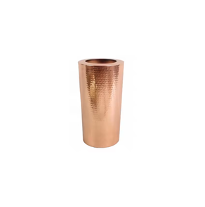 Vase à fleurs de table en aluminium fait main personnalisé avec polissage pour la décoration intérieure et extérieure - Product Image 1