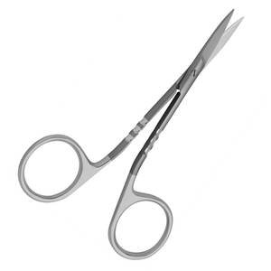 Tijeras quirúrgicas de acero inoxidable de alta calidad, tijeras de vendaje quirúrgico Romo curvo médico de 14cm, instrumento oftálmico - Product Image 2