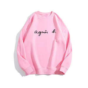 เสื้อสเวตเตอร์คอกลม350 GSM 2025ผ้าฝ้าย100% ฤดูหนาวพิมพ์ลายปักอบอุ่น - Product Image 4