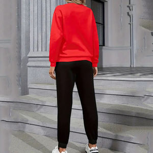 Ensemble de vêtements pour femmes sur mesure sweat-shirt à col rond confortable et joggeurs ensembles de survêtements 2 pièces à manches longues - Product Image 2