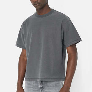 เสื้อยืดผู้ชายทรงครอปไซส์ใหญ่สไตล์วินเทจ - Product Image 4