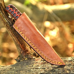 Lame en acier damas forgée à la main sur mesure couteau de chasse de camping OEM pris en charge lame fixe garantie de 3 ans de qualité industrielle - Product Image 5