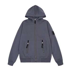 Haute Qualité Casual Stones Imprimer Sweat À Capuche Surdimensionné Mode Sweat Fermeture Éclair Brodé Technique XXS Saison-Automne En Gros - Product Image 5