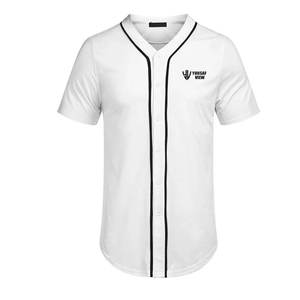 Meilleures ventes Uniforme de baseball respirant à motif uni pour hommes Logo personnalisé Vêtements d'équipe avec logo avant Style de jeu de positions - Product Image 3
