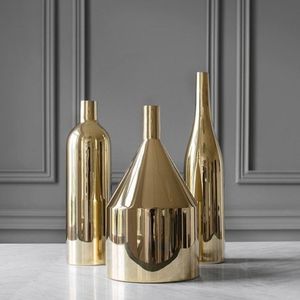 Elegant <b>Vintage</b> Metal Flower <b>Vase</b> Stainless Steel Brass for Decorative Floral Arrangements in Weddings Home Interiors Events - Product Image 5
