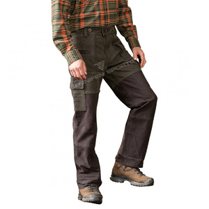 Pantalon de chasse pour homme fabriqué en usine - Cuir véritable, deux couleurs, respirant, imperméable, pour la randonnée en plein air en hiver - Product Image 3