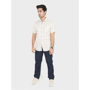 Camisa BAYOU para Hombre, 100% Algodón, Casual, a Cuadros, Corte Slim Fit, Tela Popelina Transpirable, Cuello Extendido, Talla XL - Product Image 2