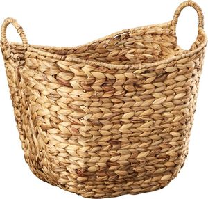 Cesta de ratán rústica hecha a mano con tapa para una organización sostenible del hogar, interiores elegantes y una vida ecológica - Product Image 3