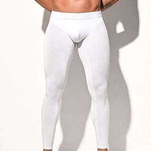 กางเกงรัดกล้ามเนื้อสำหรับผู้ชายแบบขายส่ง ผลิตตามสั่ง สำหรับ BJJ MMA Grappling ผ้าฝ้ายผสมไม้ไผ่ ระบายอากาศ แห้งเร็ว เอวยางยืด พิมพ์ลาย น้ำหนักเบา - Product Image 1