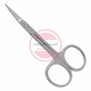 Tijeras para cutículas de manicura hechas a mano hechas a medida Tijeras de hoja curva de punta fina - Product Image 2