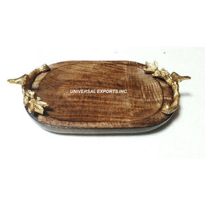 Belle qualité fait à la main de luxe nouveau plateau de service en bois plateau de chocolat écologique décoratif recyclable plateau en bois le plus vendu - Product Image 2