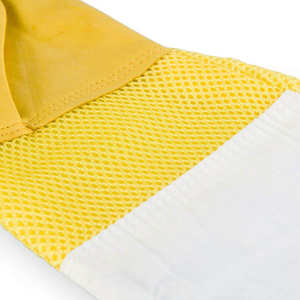 Guantes de apicultor de cuero de cabra con lona, tamaño XL, manga larga, forro de algodón, guante protector de trabajo de piel de oveja y abeja - Product Image 4