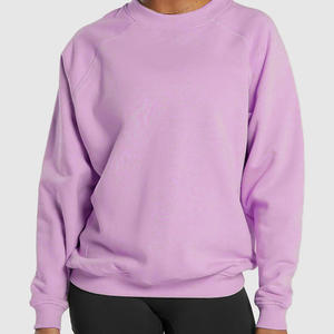 Sweat-shirt ample à manches longues unisexe pour femme, haut ample avec col rond, coton délavé et confortable pour l'hiver - Product Image 3