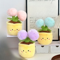 Fleur en peluche souriante en forme de signe dollar, en tissu doux, cadeau porte-bonheur et de prospérité, mignonne et kawaii, pour bureau, vente en gros
