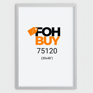 Boîte à lumière murale intérieure rétroéclairée par LED en alliage d'aluminium et verre trempé 75120-Argent - Product Image 1