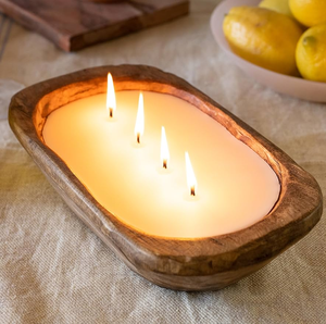 Bougie en bois support bol bols à pâte romantique bougie bols à pâte en bois pour bougies fournisseur en gros - Product Image 1