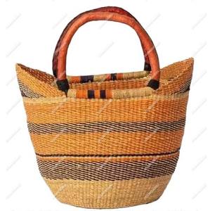 Sac fourre-tout élégant en bambou demi-lune pour femmes à la mode sac de vacances d'été sac à main sacs à poignée en bambou - Product Image 1
