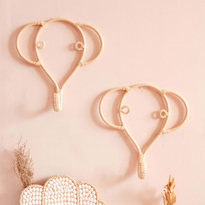 Rattan Hanging <b>Hooks</b> Purse Bag Holder Kids Room Decor Elephant Shape Wholesale Wall Mounted <b>Coat</b> Hanger <b>Hook</b> - Product Image 1