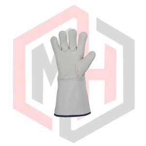Guantes de Soldadura Básicos Resistentes al Calor, de Cuero Resistente, Antidesgarros, Anti-Cortes, para Bomberos, 11 oz de Grosor, Antiestáticos - Product Image 2