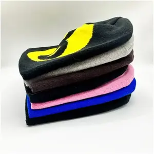 Gorro de punto acrílico unisex de alta calidad al por mayor gorro de invierno de secado rápido con logotipo personalizado de diseño OEM personalizado - Product Image 4