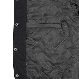 <b>Men's</b> Jackets Latest Style Long <b>Leather</b> Sleeve Solid Color <b>Men</b> Varsity Jacket High Quality Custom Size <b>Men</b> Varsity Jacket - Product Image 6