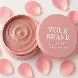 Private Label English Rose French Clay | Deep Cleansing & Skin Rejuvenating Facial Pack for Spa & Personal Use | Bulk Wholesale - Product Image 1