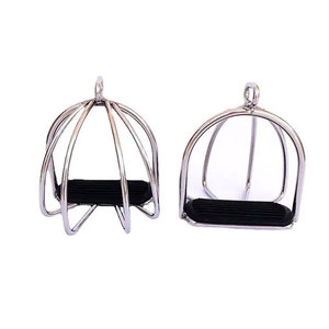 PF-205 personnalisé tapis de sport en caoutchouc antidérapant pour équipement équin en acier inoxydable équitation Western course de chevaux étriers de sécurité - Product Image 5