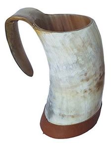 ÚNICO STEIN TANKARD BEBER VIKING HORN TAZA PARA CERVEZA Taza de café Viking Horn Glass para beber para Navidad - Product Image 3