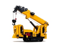 Mini-grue araignée sur chenilles CASDE 1 tonne, moteur Kubota, alimentation essence/électrique, hauteur de levage 5,7 m, télécommande, pour intérieur
