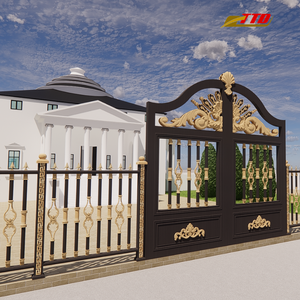 Les conceptions élégantes de porte de fer pour les entrées principales mélangent durabilité, art, donnant le raffinement de porte de maison et la sécurité de mur de limite - Product Image 5