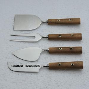 Juego de queso de acero inoxidable para el hogar con elegante mango de resina, juego de cubiertos, rebanador de mantequilla, cocina casera, bodas, fiestas de cumpleaños - Product Image 2