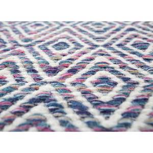 พรมจาไพร์ ADWV-13047 สีน้ำเงินอะบราช ทอแบบแบน ทำจากขนสัตว์และวิสโคส ลายเรขาคณิต สำหรับใช้ในบ้าน - Product Image 3