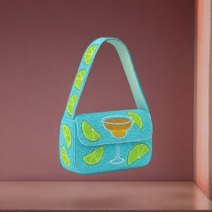 Bolso étnico tradicional para mujer, uso informal, bolso de hombro con cuentas hecho a mano, diseño de cúpula de Santorini Grecia, monedero de resort de playa de verano - Product Image 6